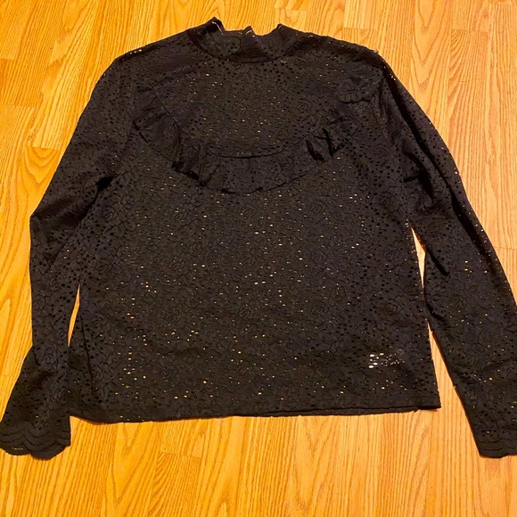 Arizona Jeans lace long sleeve top sz XXL - Picture 2 of 2